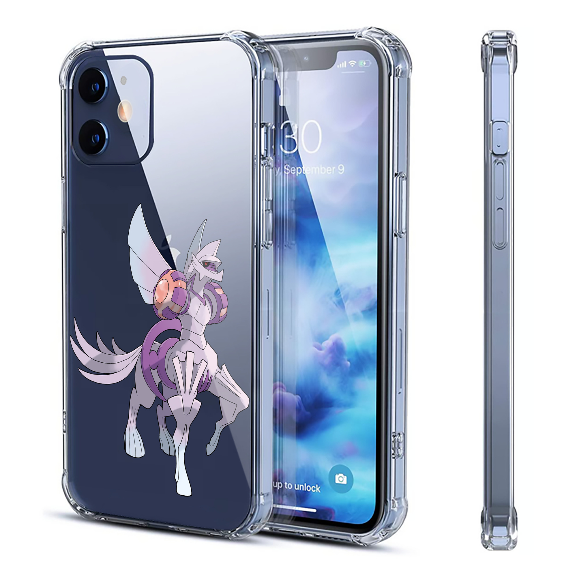 （画像用） ポケットモンスター Pokémon 【iPhone 12シリーズ対応】透明スマホケース（クリアソフトケース）